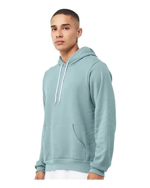 Bella + Canvas 3719c Sponge Fleece Hoodie - 3719 - Heather Blue Lagoon