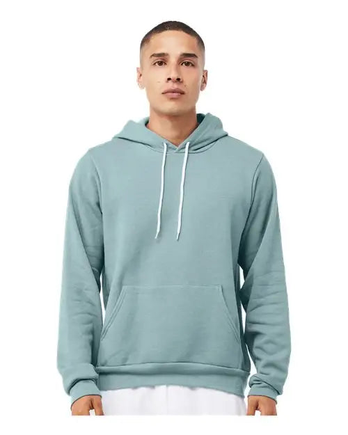 Bella + Canvas 3719c Sponge Fleece Hoodie - 3719 - Heather Blue Lagoon