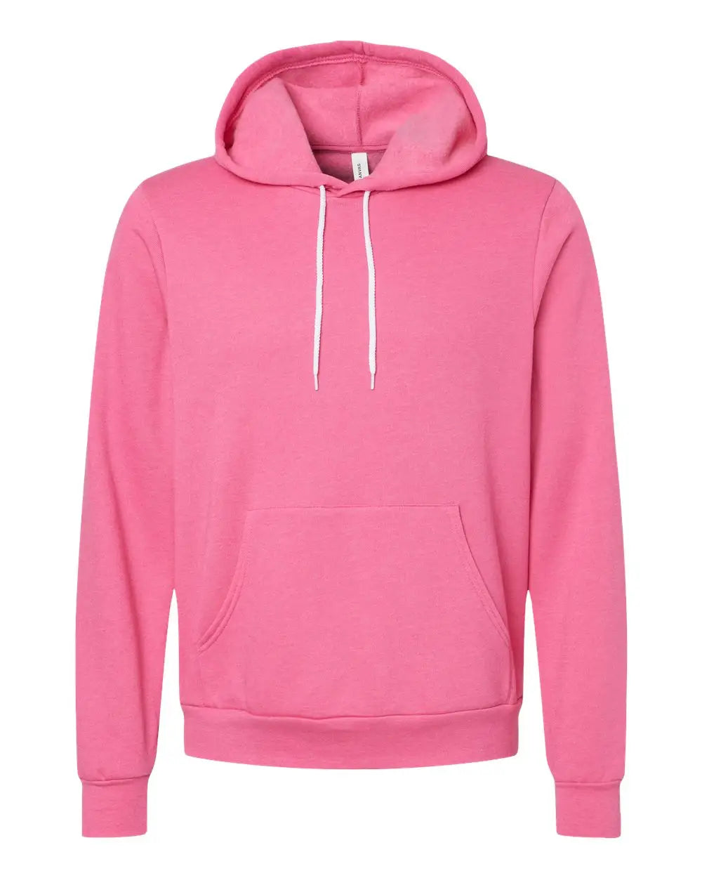 Bella + Canvas 3719c Sponge Fleece Hoodie - 3719 - Heather Charity Pink - Adult Xs