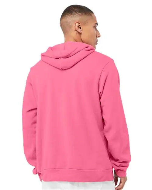 Bella + Canvas 3719c Sponge Fleece Hoodie - 3719 - Heather Charity Pink