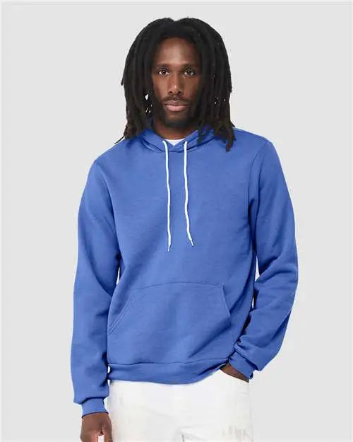 Bella + Canvas 3719c Sponge Fleece Hoodie - 3719 - Heather Columbia Blue
