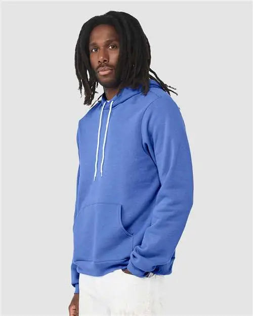 Bella + Canvas 3719c Sponge Fleece Hoodie - 3719 - Heather Columbia Blue