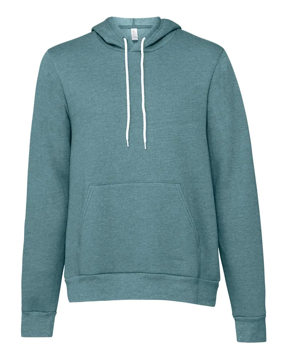 Bella + Canvas 3719c Sponge Fleece Hoodie - 3719 - Heather Deep Teal - Adult Xs