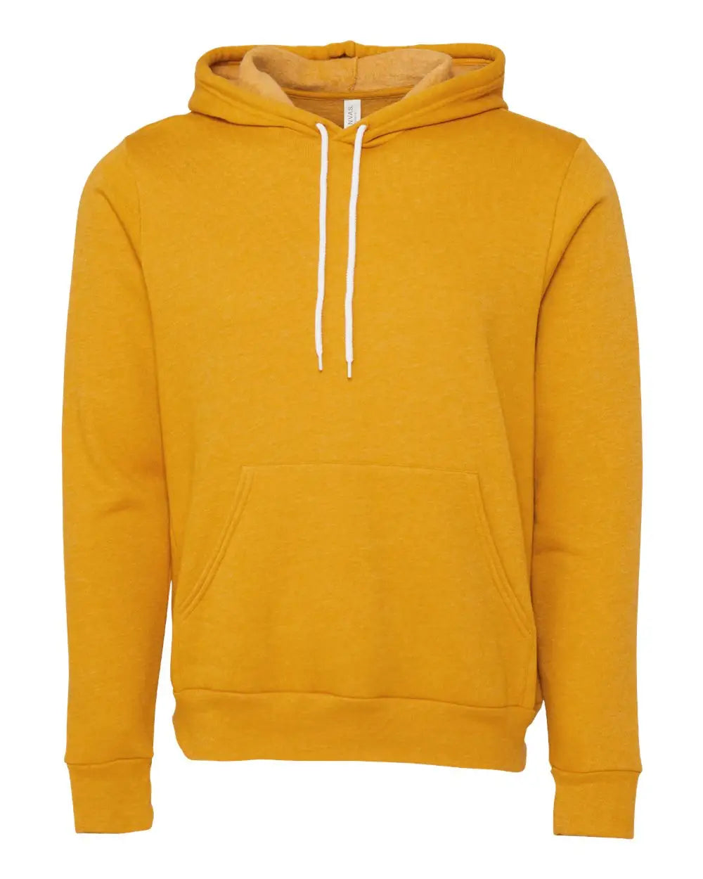 Bella + Canvas 3719c Sponge Fleece Hoodie - 3719 - Heather Mustard - Adult Xs