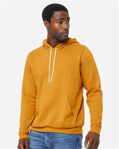 Bella + Canvas 3719c Sponge Fleece Hoodie - 3719 - Heather Mustard