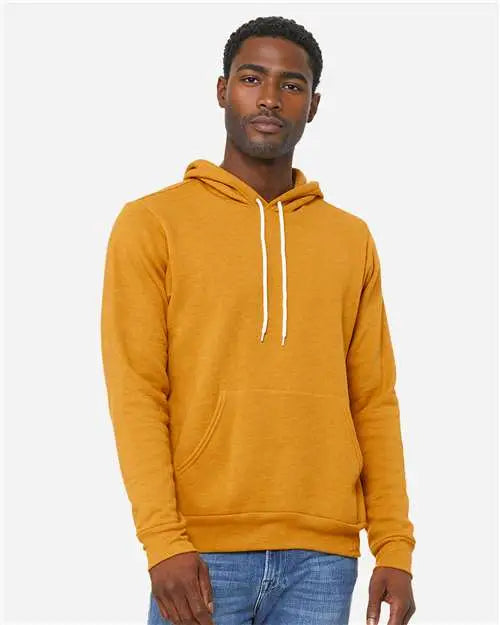 Bella + Canvas 3719c Sponge Fleece Hoodie - 3719 - Heather Mustard