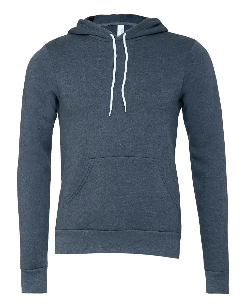 Bella + Canvas 3719c Sponge Fleece Hoodie - 3719 - Heather Navy - Adult Xs