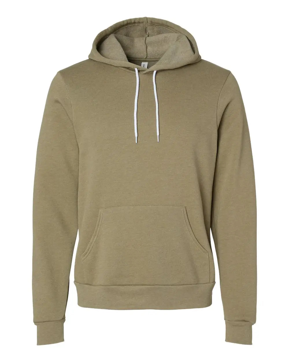 Bella + Canvas 3719c Sponge Fleece Hoodie - 3719 - Heather Olive - Adult Xs