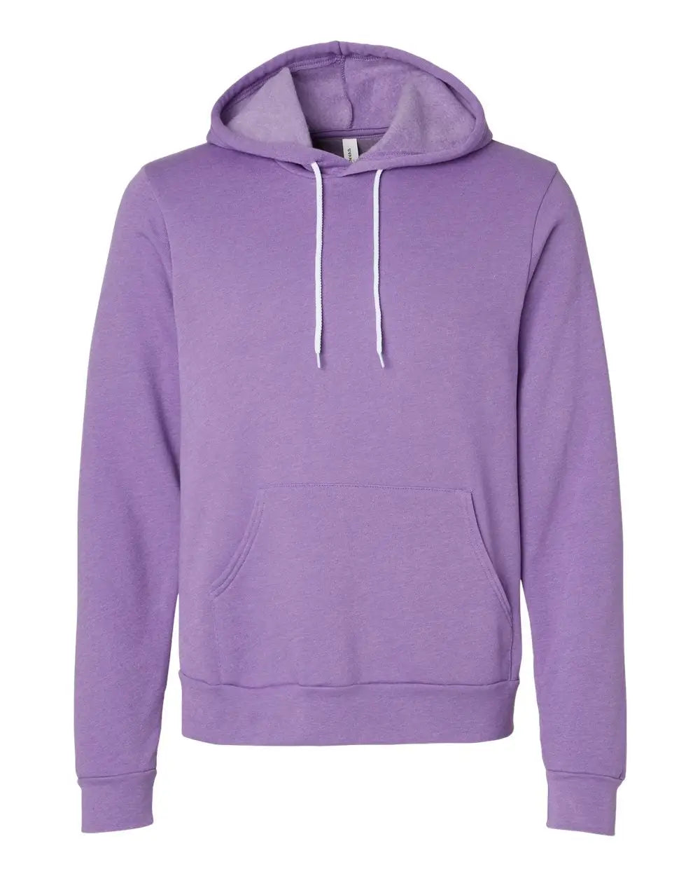 Bella + Canvas 3719c Sponge Fleece Hoodie - 3719 - Heather Team Purple - Adult Xs
