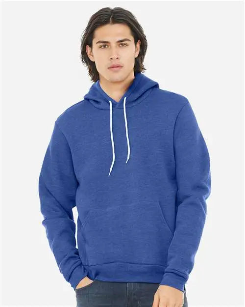 Bella + Canvas 3719c Sponge Fleece Hoodie - 3719 - Heather True Royal