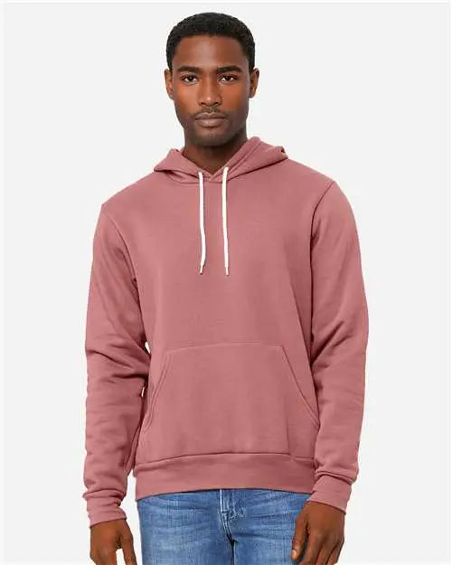 Bella + Canvas 3719c Sponge Fleece Hoodie - 3719 - Mauve