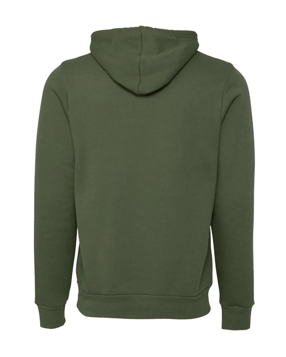 Bella + Canvas 3719c Sponge Fleece Hoodie - 3719 - Military Green - Adult Xs