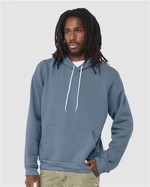 Bella + Canvas 3719c Sponge Fleece Hoodie - 3719 - Steel Blue