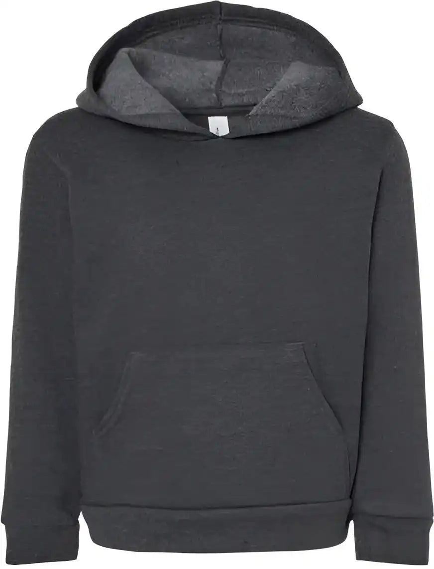 Bella + Canvas 3719t Toddler Sponge Fleece Pullover Hoodie Dark Gray Heather