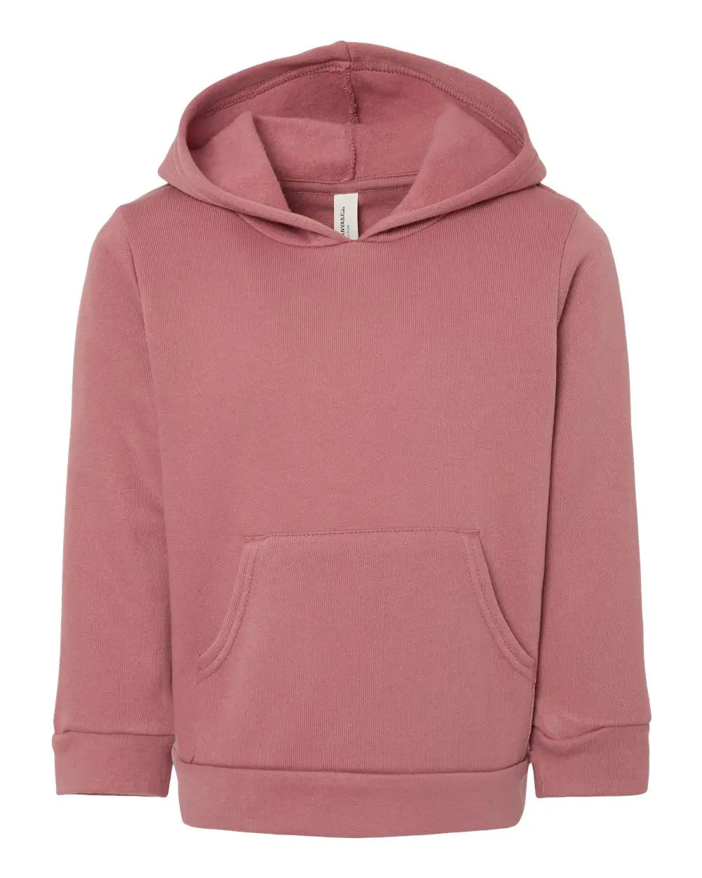 Bella + Canvas 3719t Toddler Sponge Fleece Pullover Hoodie - Mauve - Pink / 2t
