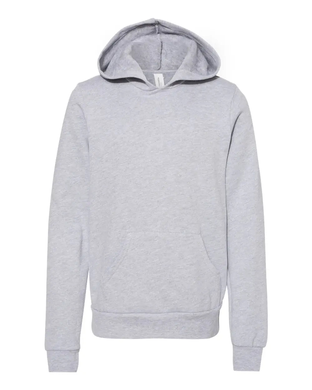 Bella + Canvas 3719y Youth Sponge Fleece Hoodie - Athletic Heather - Gray / s