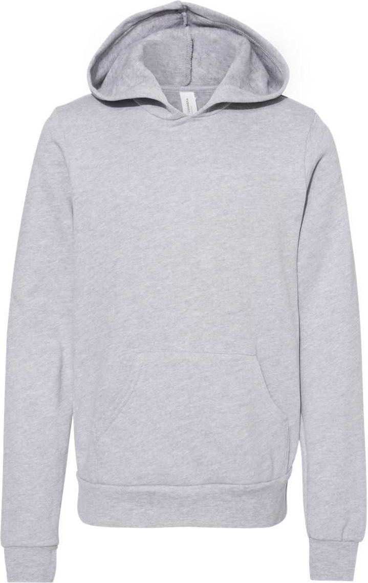 Bella + Canvas 3719y Youth Sponge Fleece Hoodie - Heather True Royal
