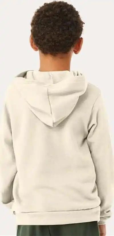 Bella + Canvas 3719y Youth Sponge Fleece Hoodie - Natural