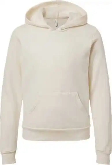 Bella + Canvas 3719y Youth Sponge Fleece Hoodie - Natural