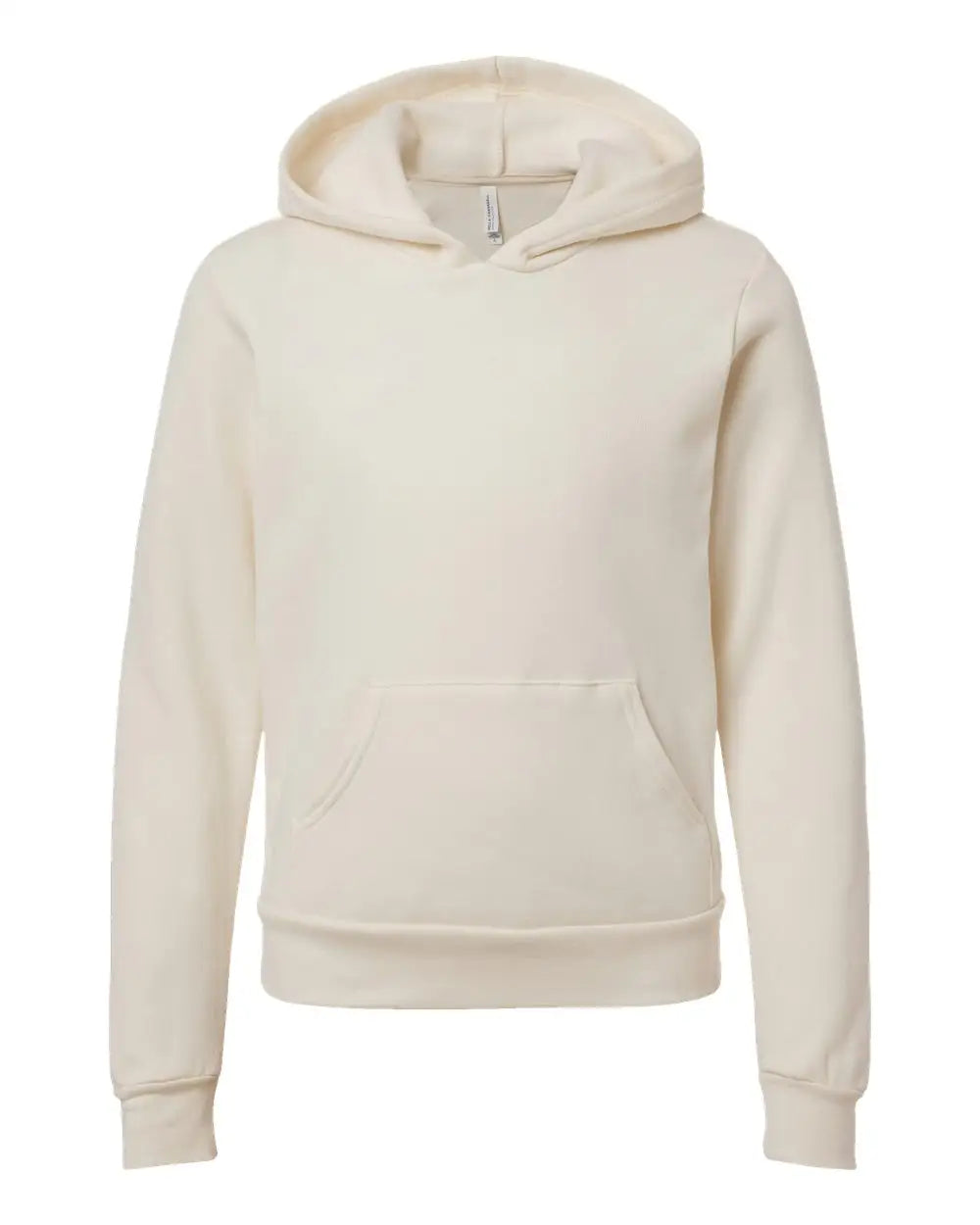 Bella + Canvas 3719y Youth Sponge Fleece Hoodie - Natural - s