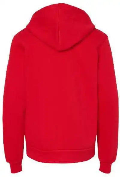 Bella + Canvas 3719y Youth Sponge Fleece Hoodie Red