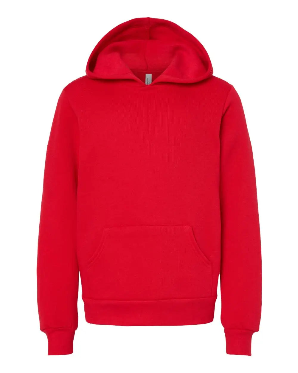 Bella + Canvas 3719y Youth Sponge Fleece Hoodie - Red - s