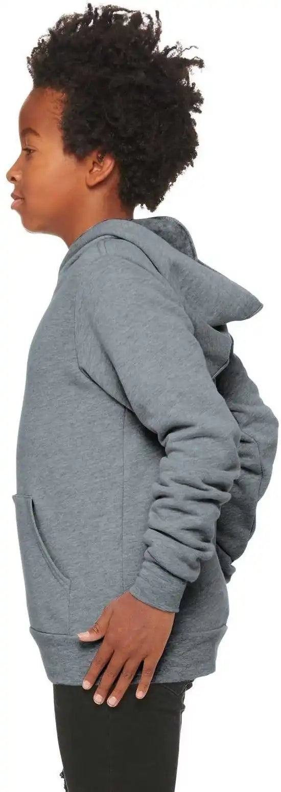 Bella + Canvas 3719y Youth Sponge Fleece Pullover Hoodie - Athletic Heather