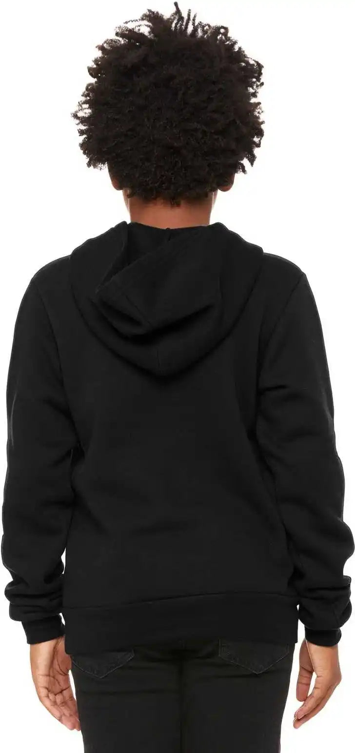 Bella + Canvas 3719y Youth Sponge Fleece Pullover Hoodie Black