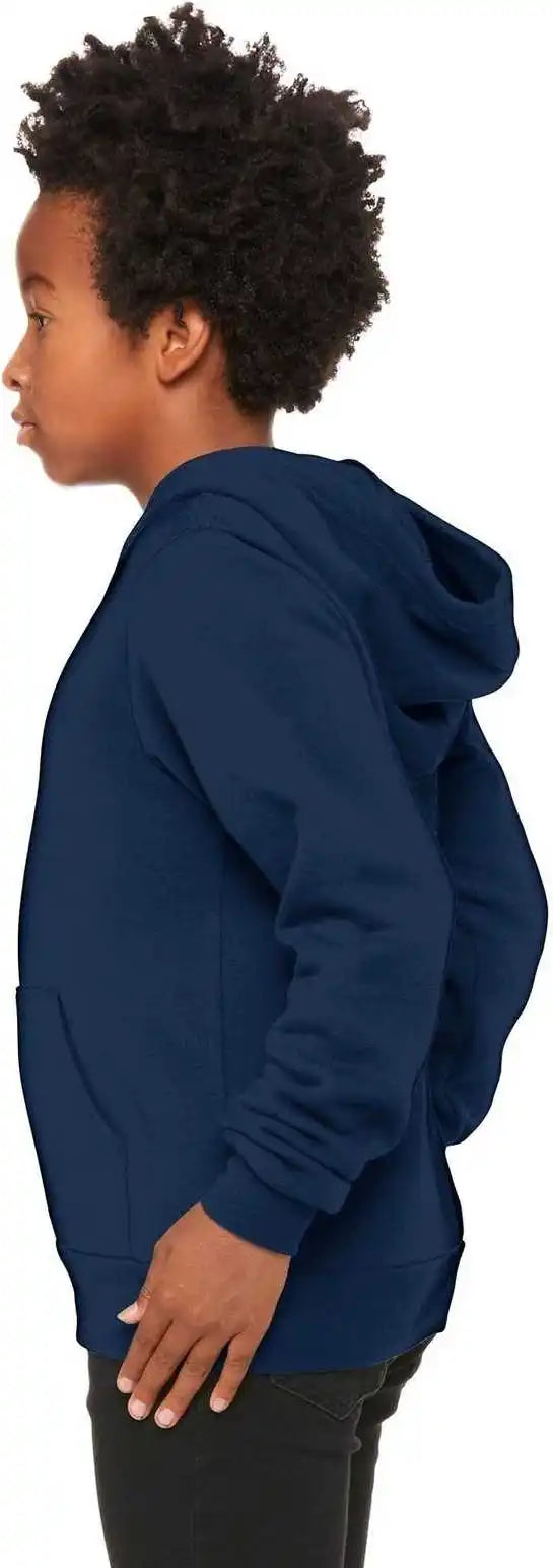 Bella + Canvas 3719y Youth Sponge Fleece Pullover Hoodie Navy