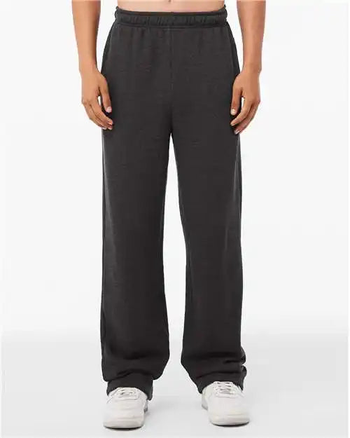 Bella + Canvas 3725 Unisex Sponge Fleece Straight Leg Sweatpants - Dark Gray Heather
