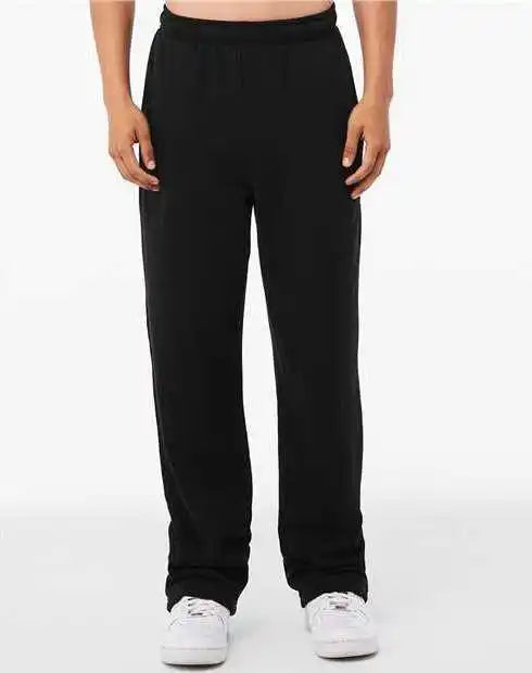 Bella + Canvas 3725 Unisex Sponge Fleece Straight Leg Sweatpants Black