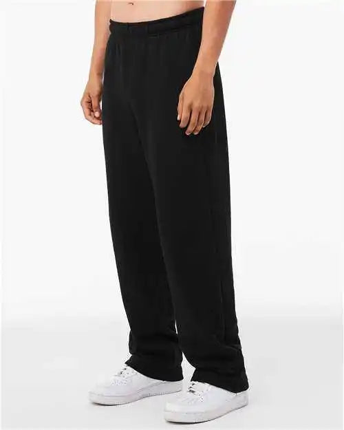 Bella + Canvas 3725 Unisex Sponge Fleece Straight Leg Sweatpants Black