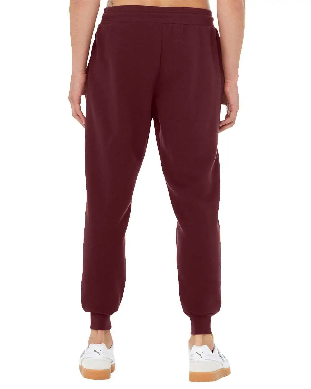 Bella + Canvas 3727 Sponge Fleece Jogger Sweatpants - Maroon - Xs