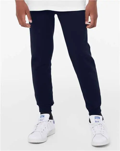 Bella + Canvas 3727y Youth Jogger Sweatpants - Navy