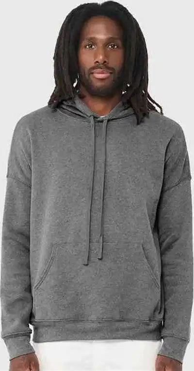 Bella + Canvas 3729 Sponge Fleece Drop Shoulder Hoodie - Deep Heather