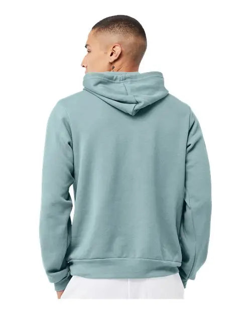 Bella + Canvas 3729 Sponge Fleece Drop Shoulder Hoodie - Heather Blue Lagoon