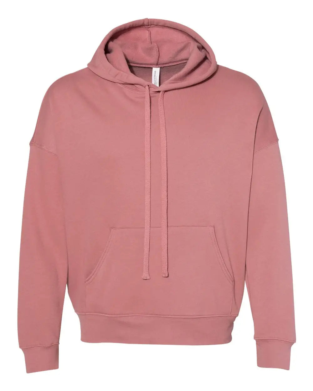 Bella + Canvas 3729 Sponge Fleece Drop Shoulder Hoodie - Mauve - Pink / Xs