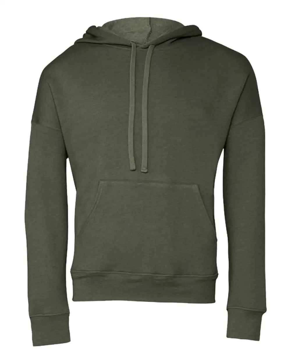 Bella + Canvas 3729 Sponge Fleece Drop Shoulder Hoodie - Military Green - Olive / Xs