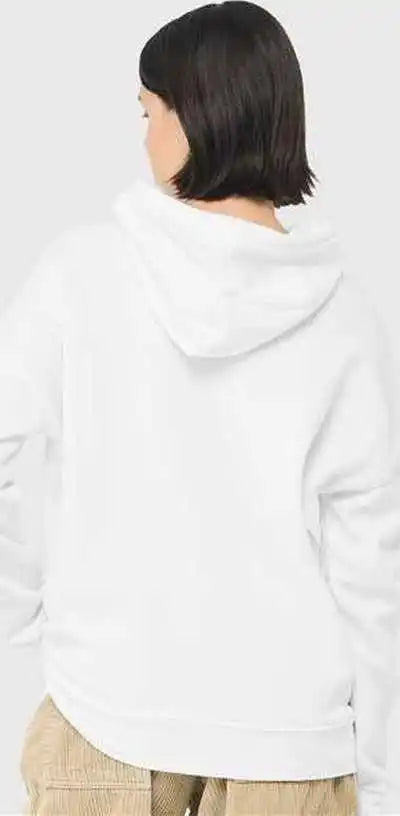 Bella + Canvas 3729 Sponge Fleece Drop Shoulder Hoodie - White