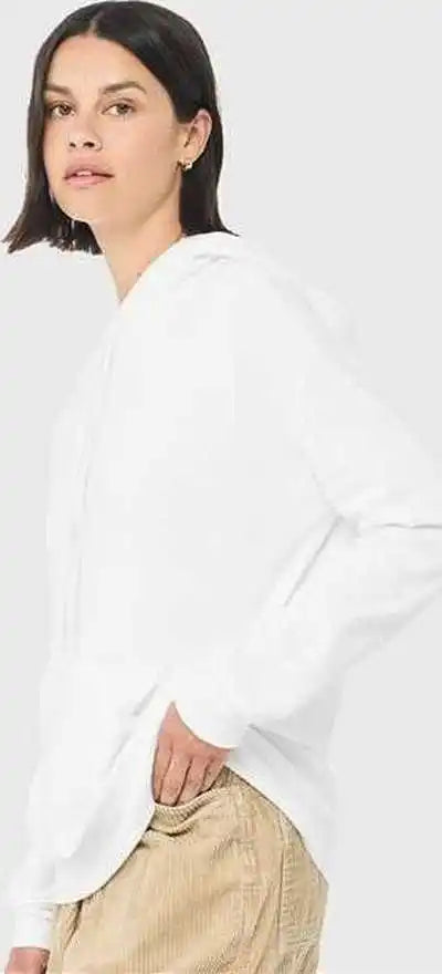 Bella + Canvas 3729 Sponge Fleece Drop Shoulder Hoodie - White