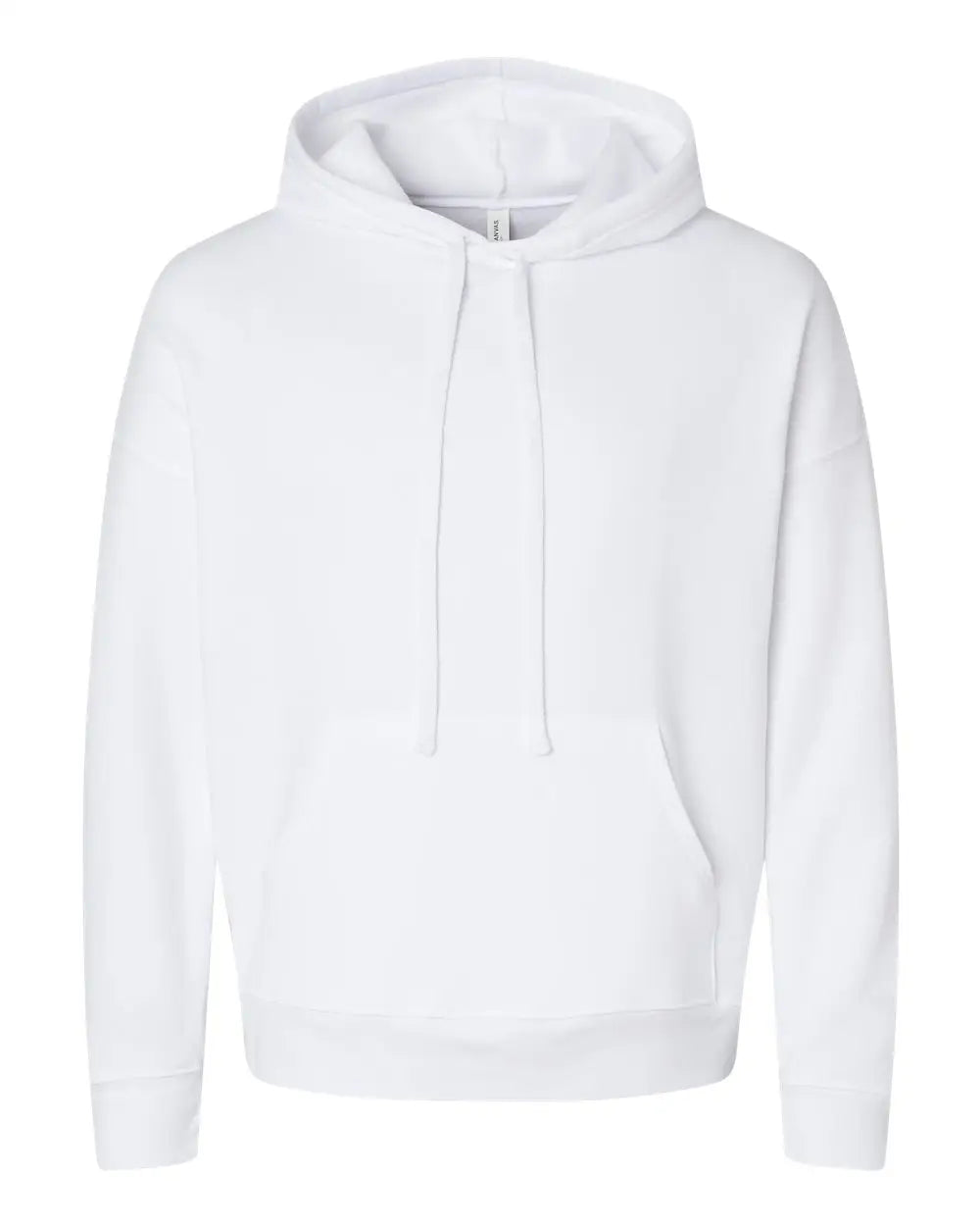 Bella + Canvas 3729 Sponge Fleece Drop Shoulder Hoodie - White - Xs
