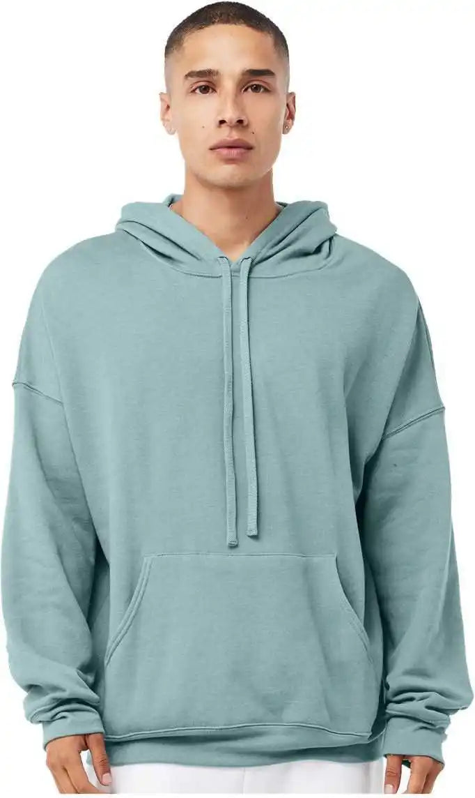 Bella + Canvas 3729 Unisex Sponge Fleece Drop Shoulder Hoodie - Heather Blue Lagoon