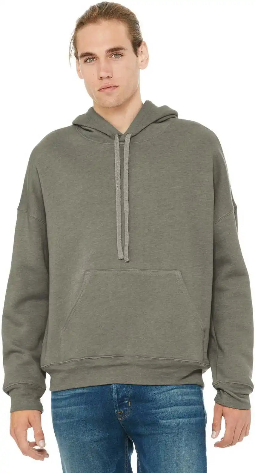 Bella + Canvas 3729 Unisex Sponge Fleece Pullover Dtm Hoodie Heather Stone