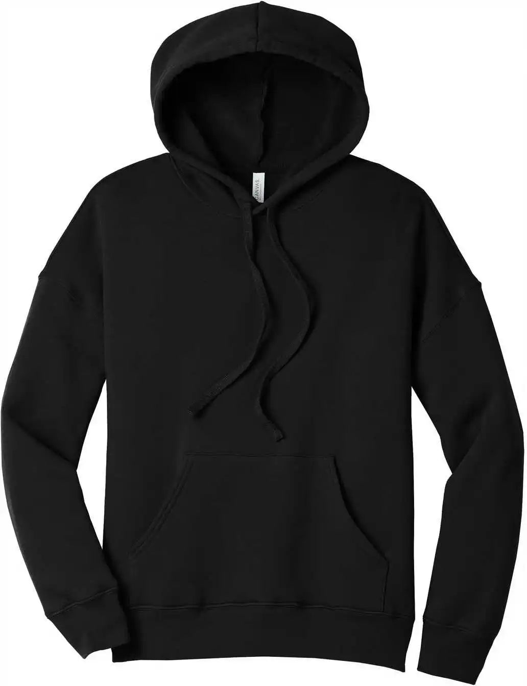 Bella + Canvas 3729 Unisex Sponge Fleece Pullover Dtm Hoodie Black
