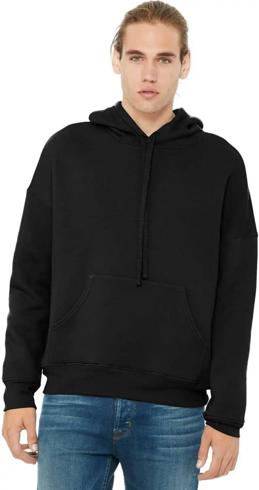 Bella + Canvas 3729 Unisex Sponge Fleece Pullover Dtm Hoodie Black