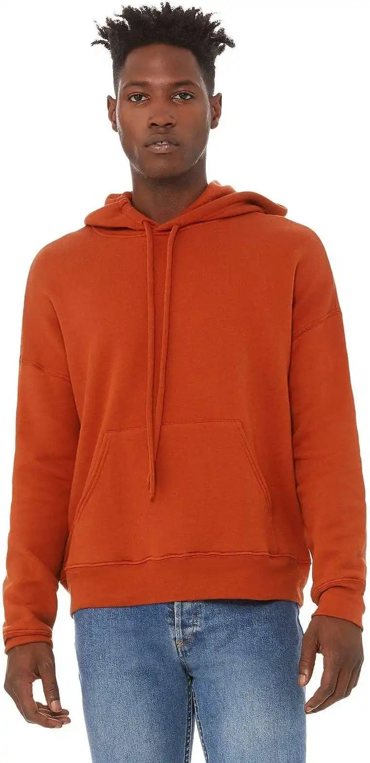 Bella + Canvas 3729 Unisex Sponge Fleece Pullover Dtm Hoodie - Brick