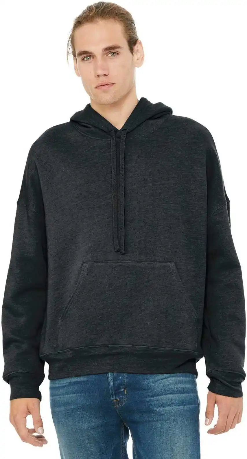 Bella + Canvas 3729 Unisex Sponge Fleece Pullover Dtm Hoodie Dark Gray Heather