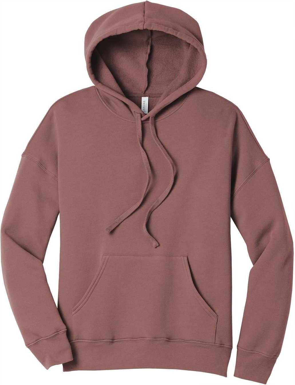 Bella + Canvas 3729 Unisex Sponge Fleece Pullover Dtm Hoodie - Mauve