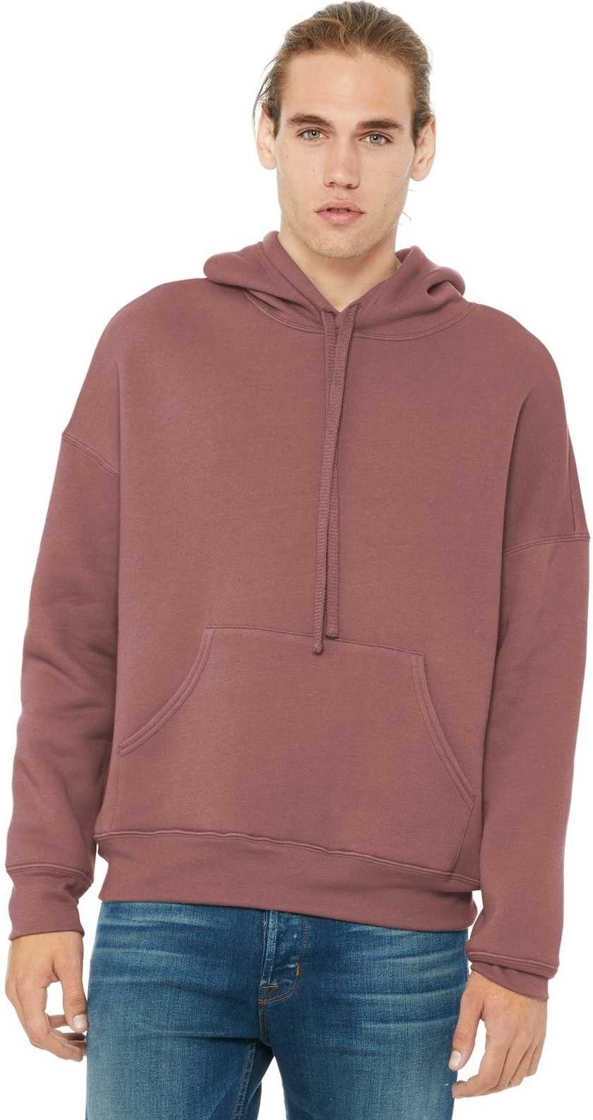 Bella + Canvas 3729 Unisex Sponge Fleece Pullover Dtm Hoodie - Mauve