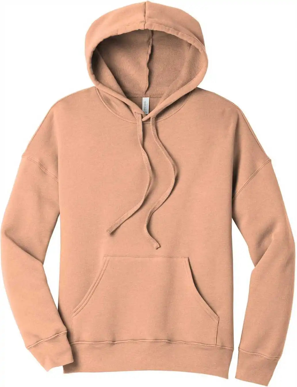 Bella + Canvas 3729 Unisex Sponge Fleece Pullover Dtm Hoodie - Peach
